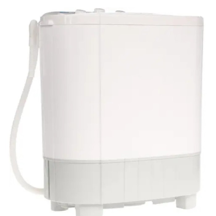 Стиральная машина "Фея" СМП 60 НС, класс В, 1300 об/мин, 6 кг, прозр. крышка, бело-серая - Фото 1