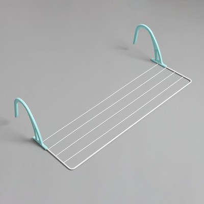 Сушилка для белья на радиатор, 65×23.5×18 см, белая