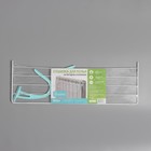 Сушилка для белья на радиатор, 65×23.5×18 см, белая - Фото 4