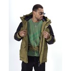 Куртка горнолыжная мужская, размер 54, цвет хаки - Фото 4