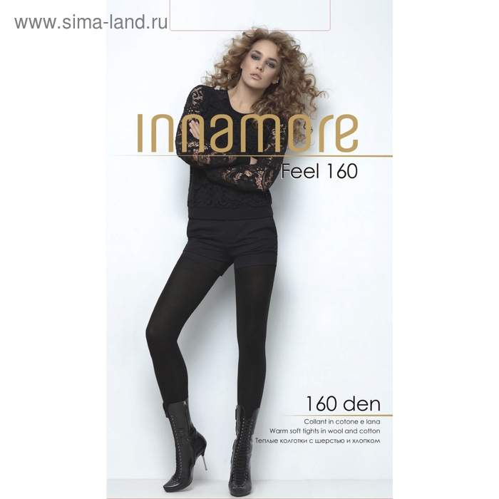 Колготки женские INNAMORE Feel 160 цвет чёрный (nero), р-р 3 - Фото 1