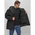 Куртка-парка мужская, размер 48, цвет чёрный - Фото 3