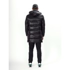 Куртка зимняя удлинённая мужская, размер 58, цвет чёрный - Фото 17