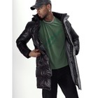 Куртка зимняя удлинённая мужская, размер 58, цвет чёрный - Фото 10