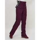 Брюки горнолыжные женские, размер 42, цвет тёмно-фиолетовый - Фото 7