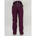 Брюки горнолыжные женские, размер 42, цвет тёмно-фиолетовый - Фото 8