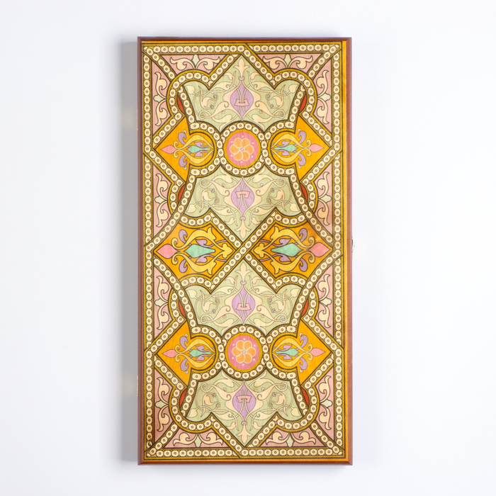 Нарды деревянные, настольная игра «Восточные», 50×50 см, с шашками - Фото 1