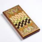 Нарды деревянные большие, с шашками "Восточные", настольная игра, 50 х 50 см - Фото 2