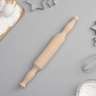 Скалка деревянная с ручками Доляна, 35×4.3 см, берёза - Фото 2