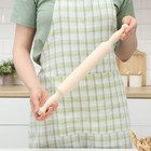 Скалка деревянная с ручками Доляна, 44 см, берёза - Фото 1