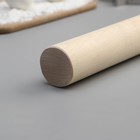 Скалка деревянная прямая Доляна, 50×4.3 см, берёза - Фото 3