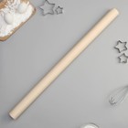 Скалка деревянная прямая Доляна, 70×4,3 см, берёза - Фото 2