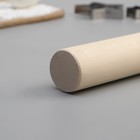 Скалка прямая Доляна, 70×4,3 см, берёза - Фото 3