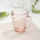 Кружка стеклянная «Шейп Абонданс», 320 мл, цвет розовый - фото 319545148