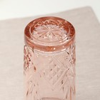 Стакан высокий стеклянный «Зальцбург», 380 мл, цвет розовый - фото 4382051