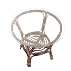 Набор садовой мебели "Индо" 3 предмета: 2 кресла, 1 стол, бежевый/темный ротанг - Фото 3