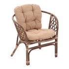 Набор садовой мебели "Индо" 3 предмета: 2 кресла, 1 стол, бежевый/темный ротанг - Фото 5