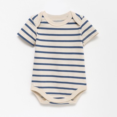 Боди Крошка Я BASIC LINE в полоску, рост 74-80 см, бежевое