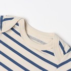 Боди Крошка Я BASIC LINE в полоску, рост 74-80 см, бежевый - фото 24353344