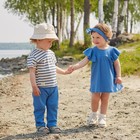 Комплект: футболка и брюки Крошка Я BASIC LINE, рост 62-68 см, синий 9538984 - фото 10578312