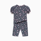 Костюм: футболка и легинсы «Крошка Я. Цветок», рост 62-68, синий - фото 51985917