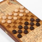 Нарды деревянные большие, настольная игра "Морские", 50 х 50 см, с шашками - Фото 5