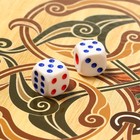 Нарды деревянные большие, настольная игра "Морские", 50 х 50 см, с шашками - Фото 2