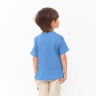 Футболка детская KAFTAN "Basic line", р.30 (98-104 см), синий - Фото 4
