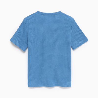 Футболка для мальчика KAFTAN: Basic line, синяя, размер 30 (98-104 см)