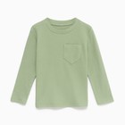 Лонгслив детский с карманом KAFTAN "Basic line", р.36 (134-140 см), хаки 9589191 - фото 10579016