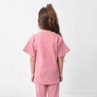 Костюм детский (футболка, брюки) KAFTAN, размер 36 (134-140 см), пудра - фото 24997574