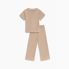 Костюм детский (футболка, брюки) KAFTAN р. 30 (98-104 см), бежевый 9589230 - фото 416246 Костюм детский (футболка, брюки) KAFTAN р. 30 (98-104 см), бежевый 9589230 - фото 416246
