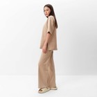 Костюм женский (футболка и брюки) MIST, р. 48-50, бежевый - фото 43873511