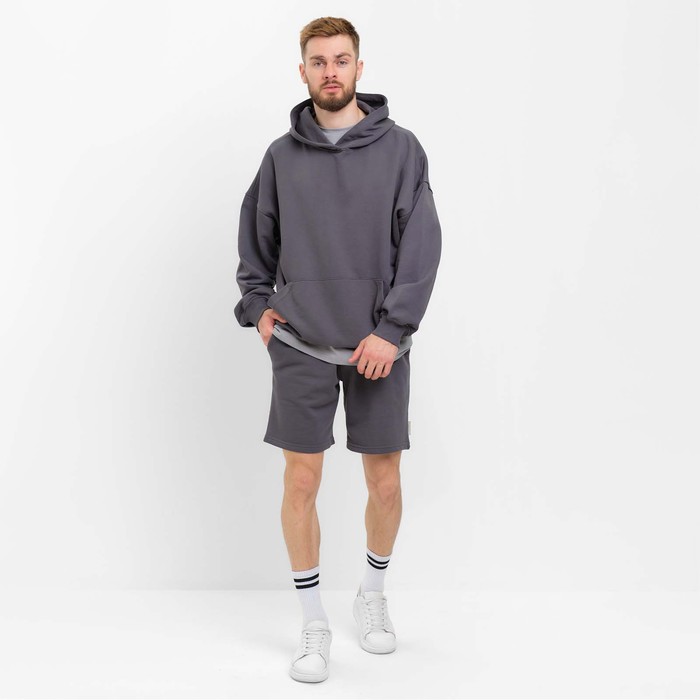 Худи мужское MIST Men's casual р. 54, цвет графитовый - Фото 1