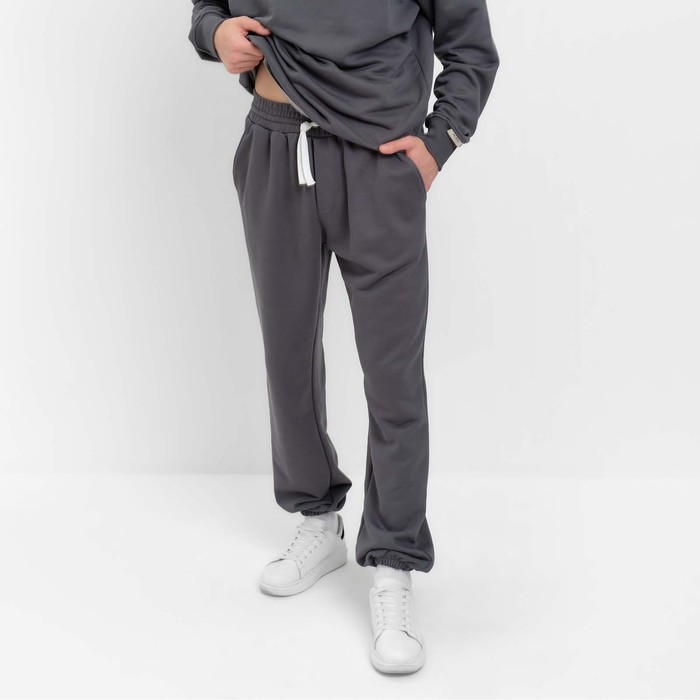 Брюки спортивные мужские MIST Men's casual р. 52, цвет графитовый 63604