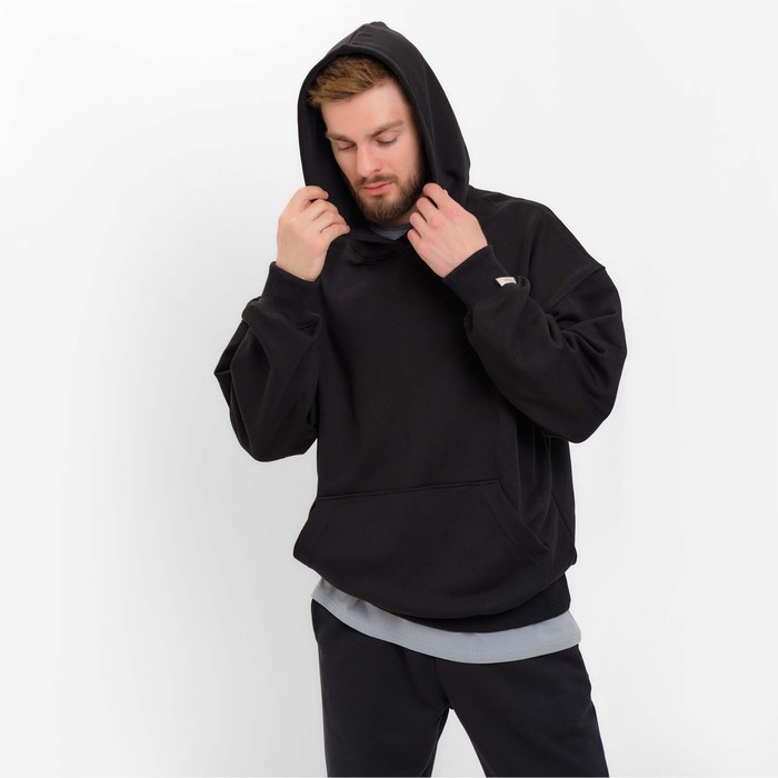 Толстовка мужская (худи) MIST Men's casual размер 56, черный - Фото 1