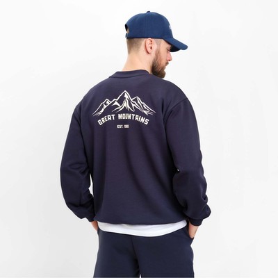 Толстовка мужская MIST Men's casual, размер 48, синяя