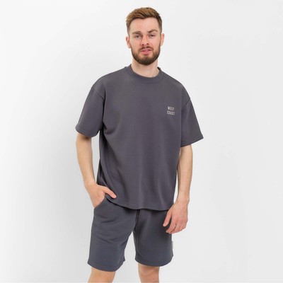 Футболка мужская MIST Men's casual размер 52, графитовый