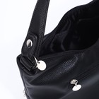 Сумка-мешок на молнии, наружный карман, цвет чёрный - фото 12006559