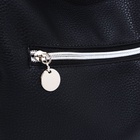 Сумка - мешок женская на молнии, 24×9×24 см, чёрная - Фото 5