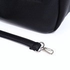 Сумка - мешок женская на молнии, 24×9×24 см, чёрная - Фото 8