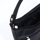 Сумка - мешок женская на молнии, 24×9×24 см, чёрная - Фото 9