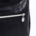 Сумка-мешок на молнии, наружный карман, цвет чёрный - фото 12006578