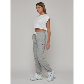 

Джоггеры женские, размер 48, цвет серый
