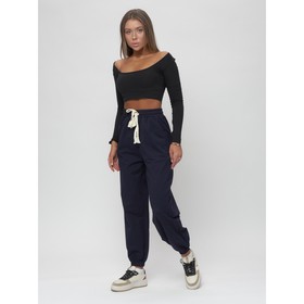 

Джоггеры женские, размер 44, цвет тёмно-синий