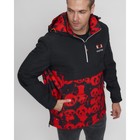 Куртка-анорак спортивная мужская, размер 54, цвет красный - Фото 7