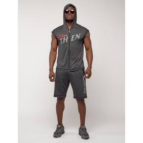Спортивный костюм мужской, размер 48-50, цвет тёмно-серый