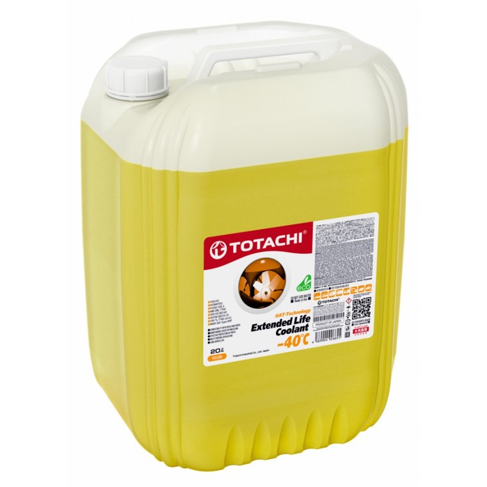 Антифриз Totachi ELC -40 C, жёлтый, 20 л