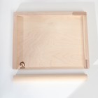 Доска пельменная с бортиками+ скалка прямая, доска 38x30,скалка 36x3,5 см - фото 25389214