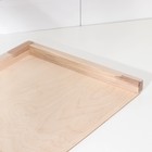 Доска пельменная с бортиками+ скалка прямая, доска 38x30,скалка 36x3,5 см - фото 25389217